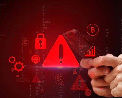 Ransomware attack on backups illustration